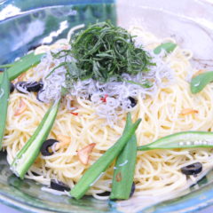 釜揚げしらすのパスタ