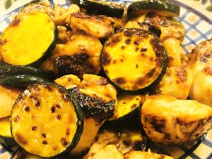 鶏とズッキーニのはちみつマスタードソテー2