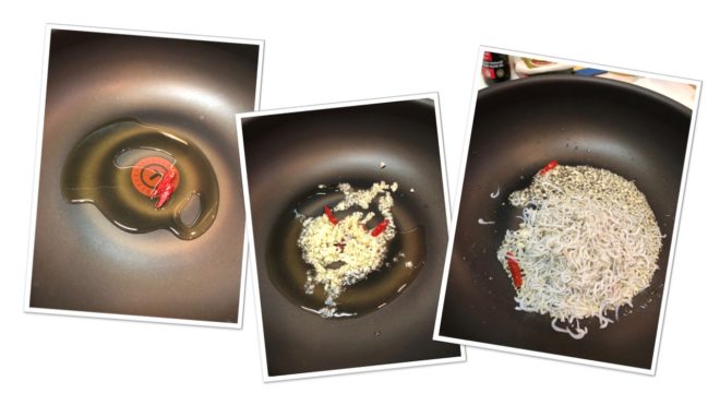 パスタ にんにく~釜揚げしらす