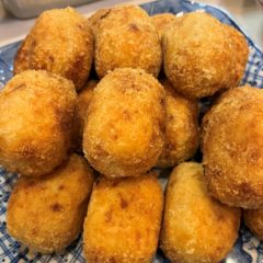 ポテトコロッケをエクストラバージンオイルで、ほくほくサクサク