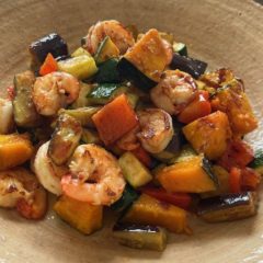 エビと野菜のグリルサラダ＜バルサミックグレイズ＞